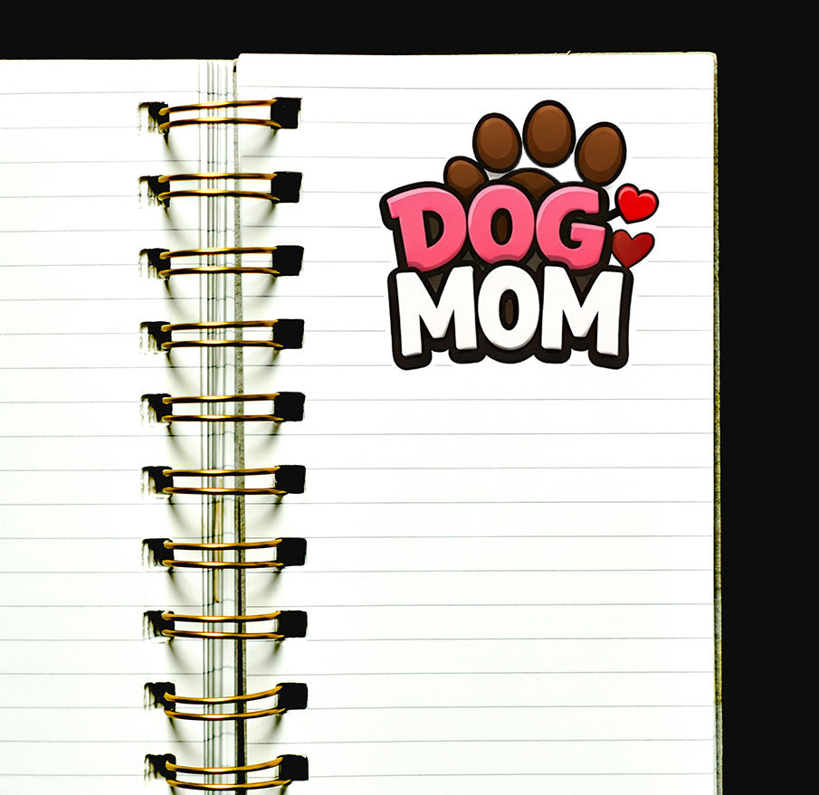 Dog Mom Sticker Paw Print Decal Pet Lover Gift Dog Owner Journal Scrapbooking