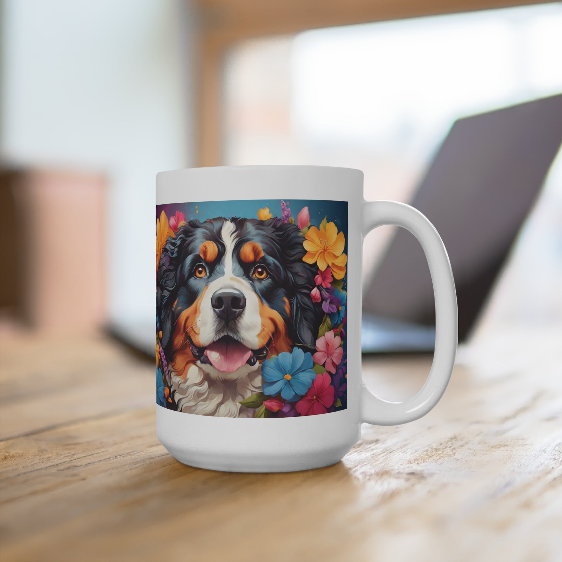 Bernese Mountain Dog Lover Coffee Mug 15oz