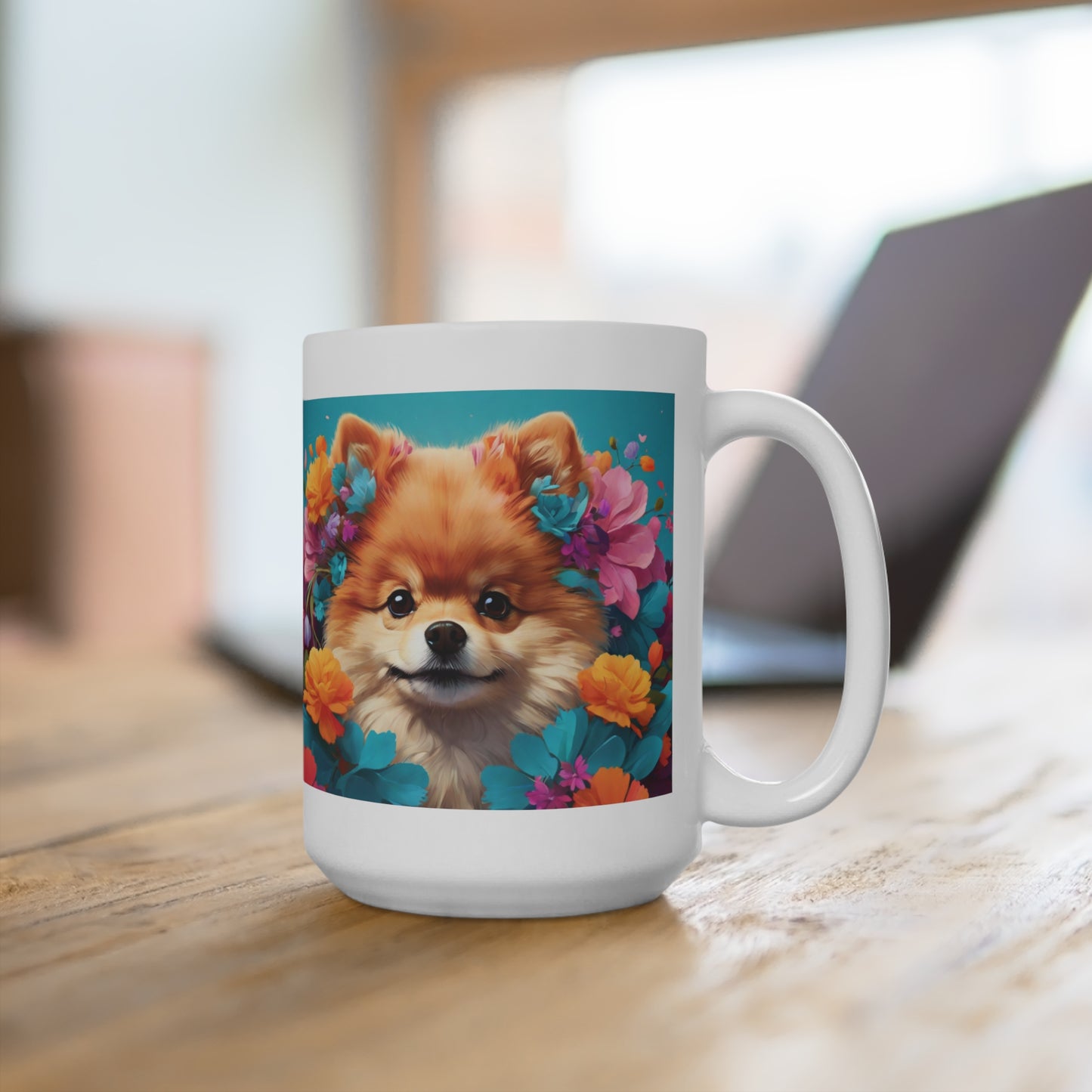 Pomeranian Dog Lover Coffee Mug 15oz