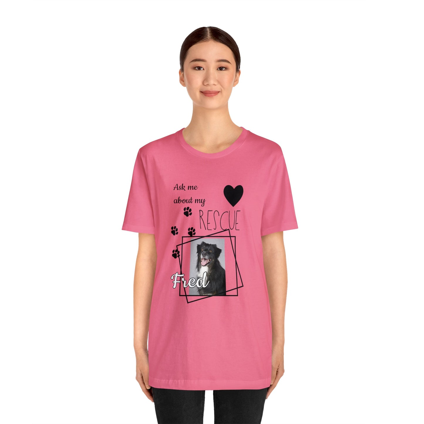 Personalized Rescue Dog Photo T-Shirt