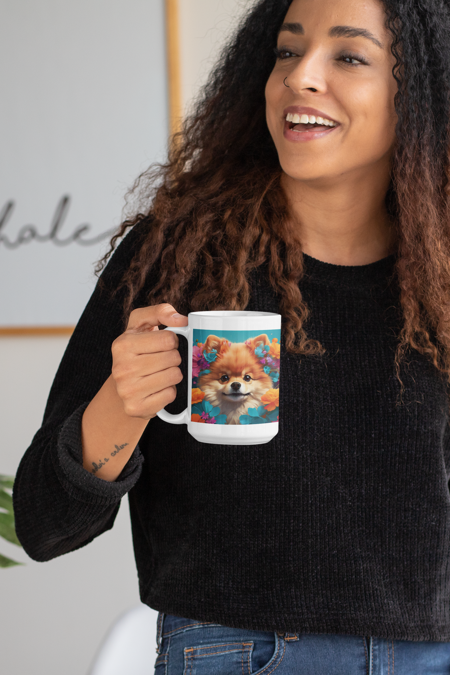 Pomeranian Dog Lover Coffee Mug 15oz