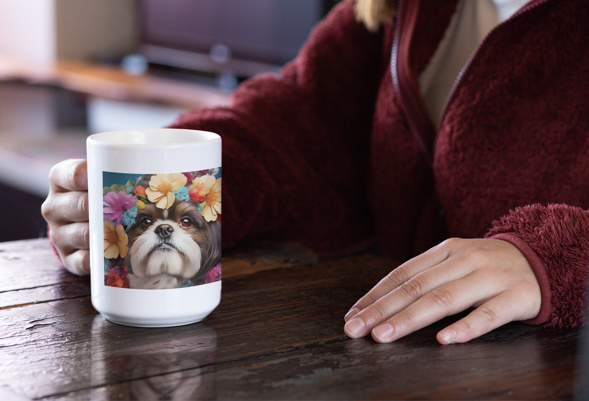 Shih Tzu  Dog Lover Coffee Mug 15oz