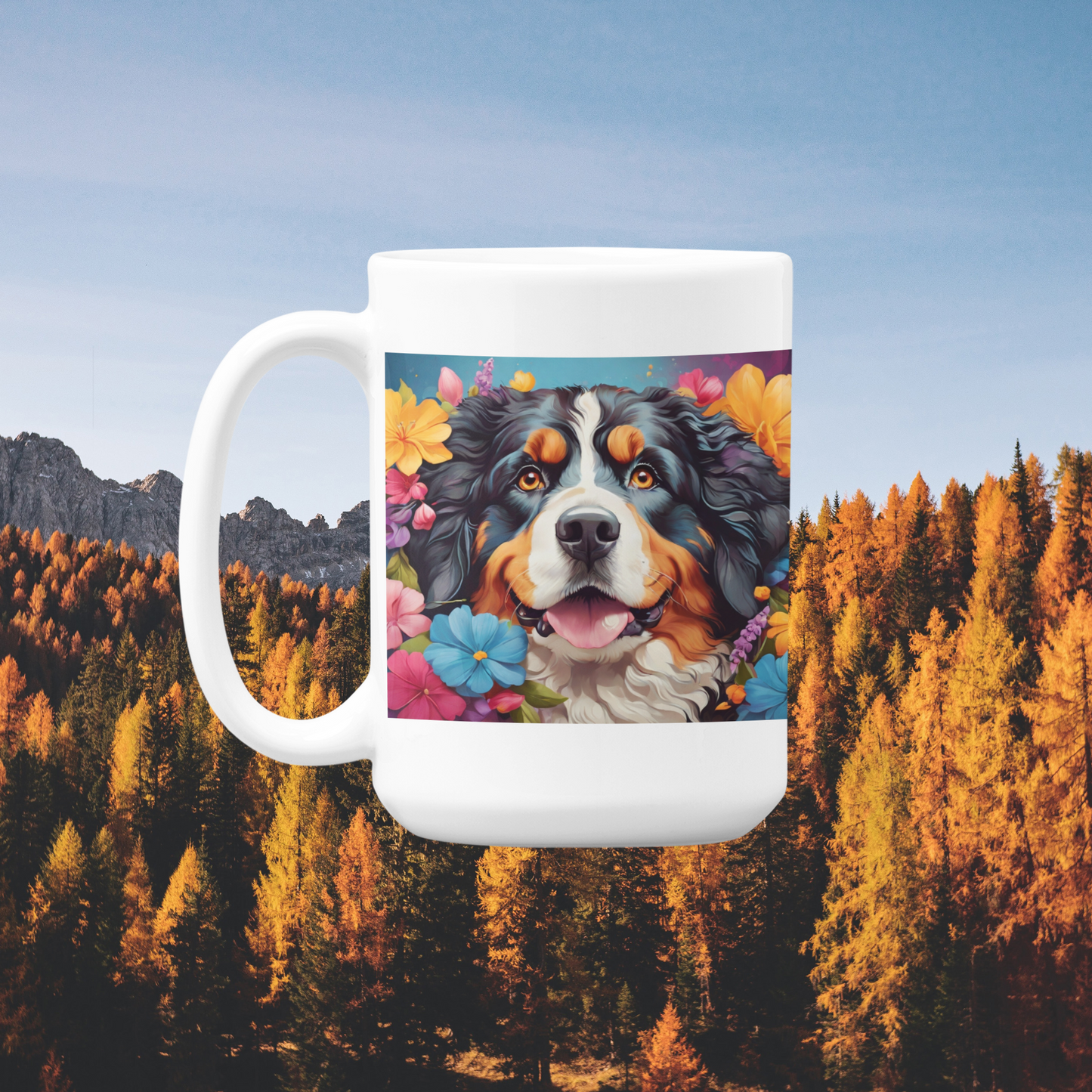 Bernese Mountain Dog Lover Coffee Mug 15oz