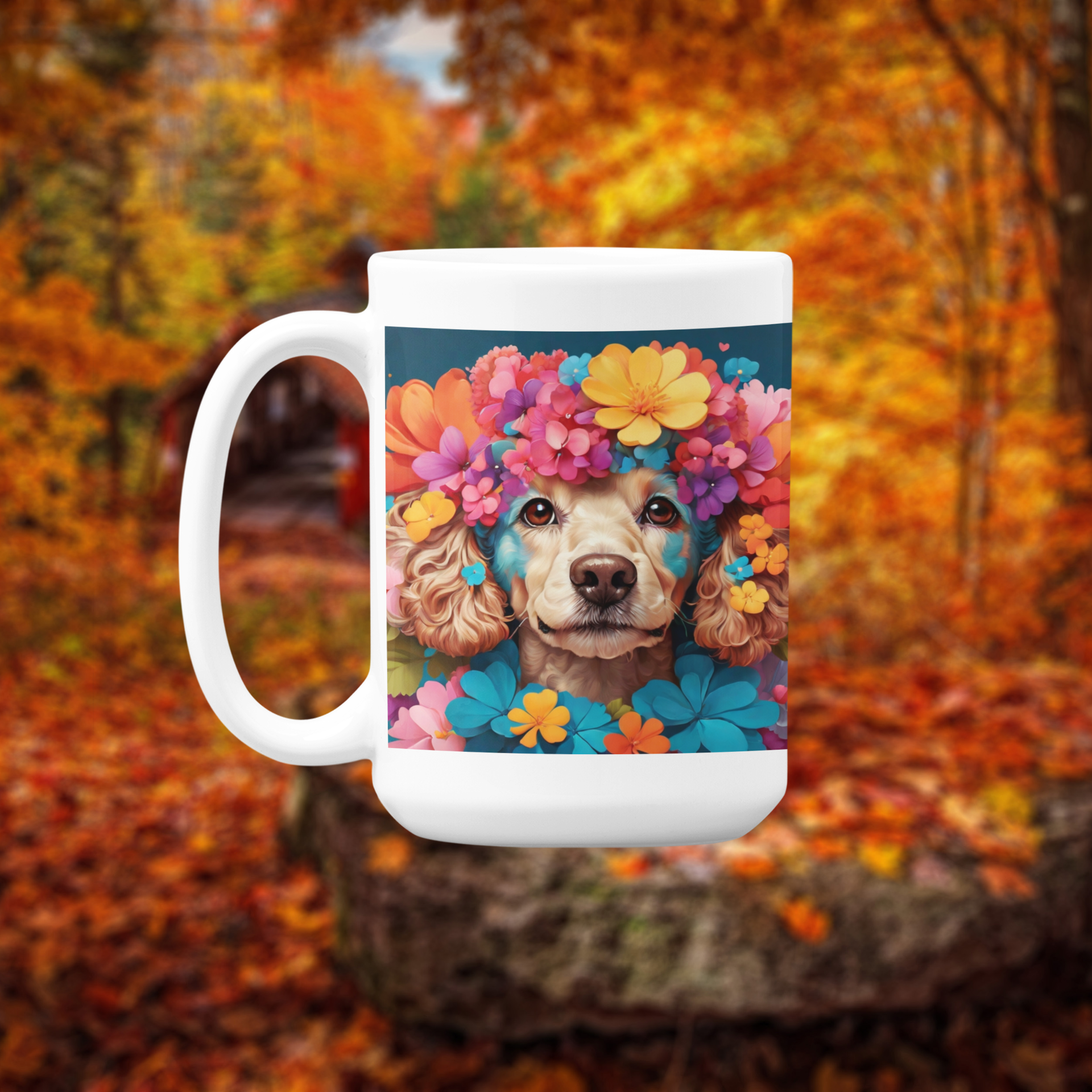 Poodle Dog Lover Coffee Mug 15oz