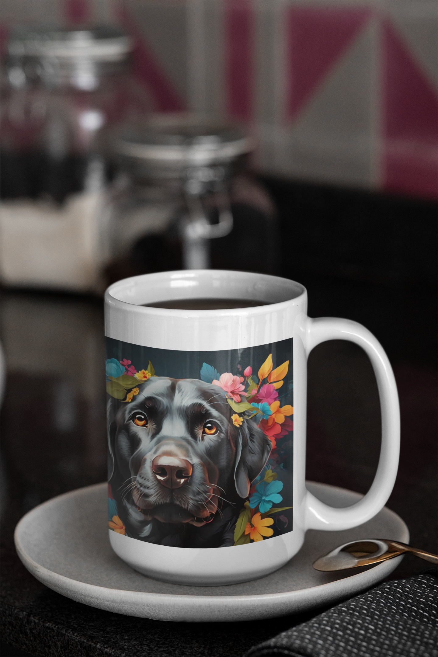 Black Labrador Dog Lover Coffee Mug 15oz