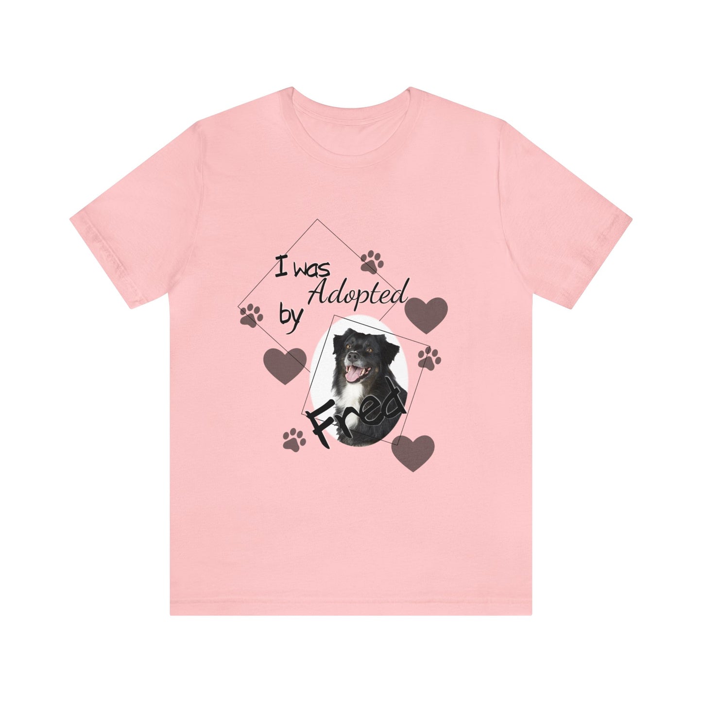 Personalized Dog Lover Adopted Custom T-Shirt Rescue Pup