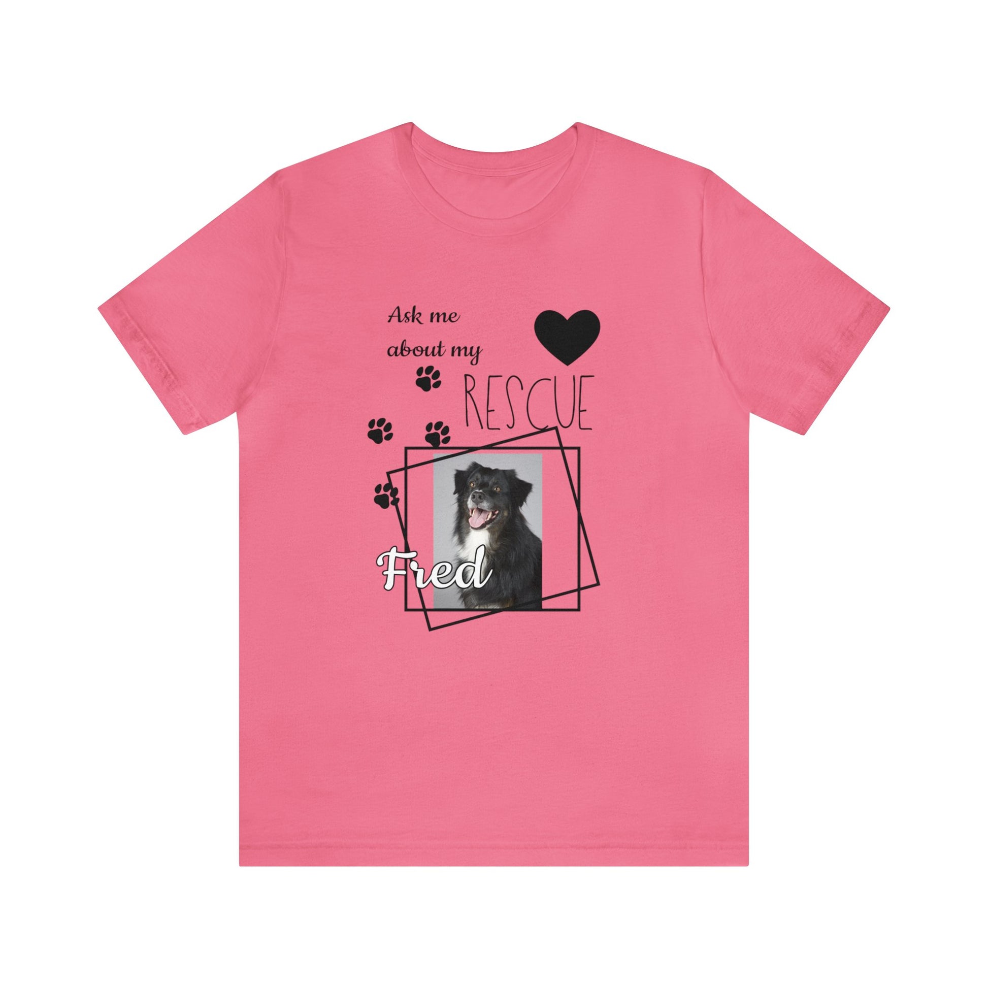 Personalized Rescue Dog Photo T-Shirt