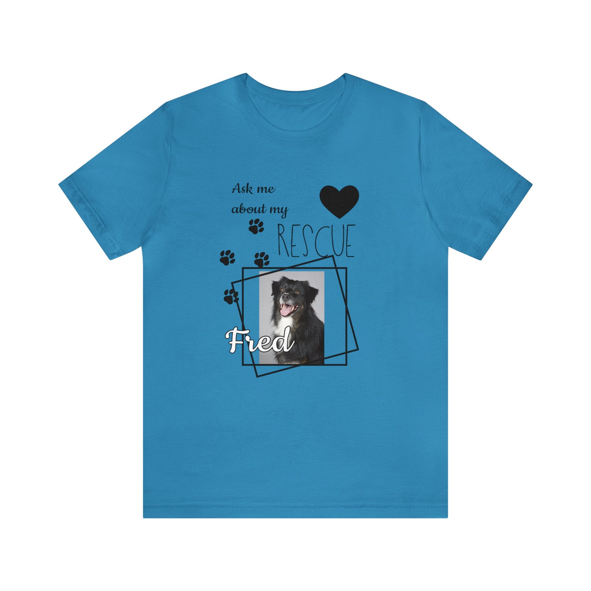 Personalized Rescue Dog Photo T-Shirt