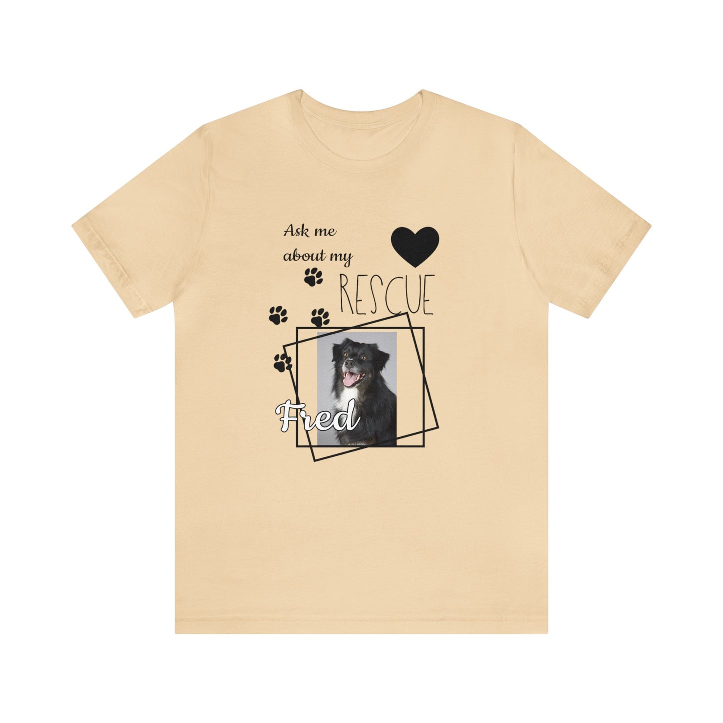 Personalized Rescue Dog Photo T-Shirt