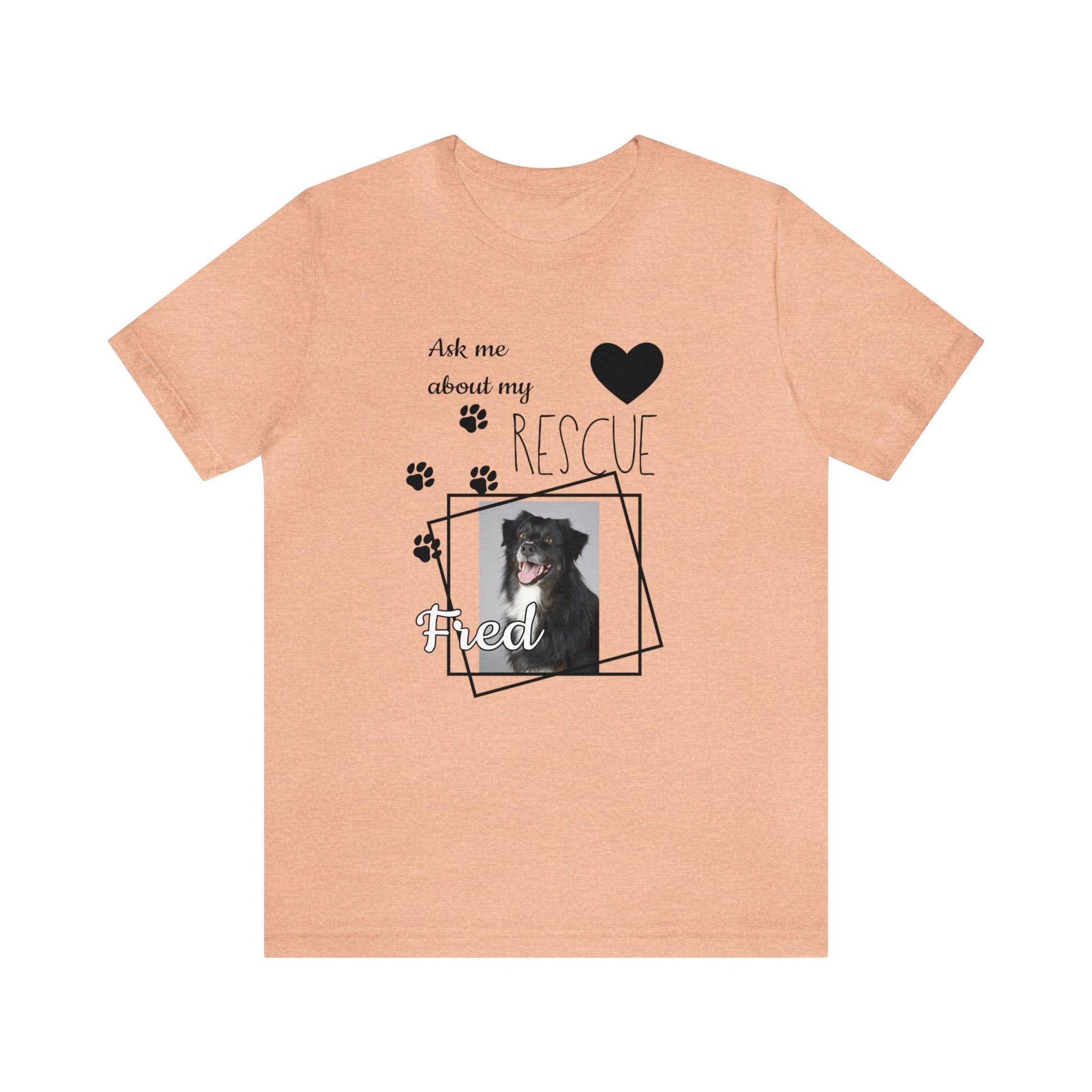 Personalized Rescue Dog Photo T-Shirt