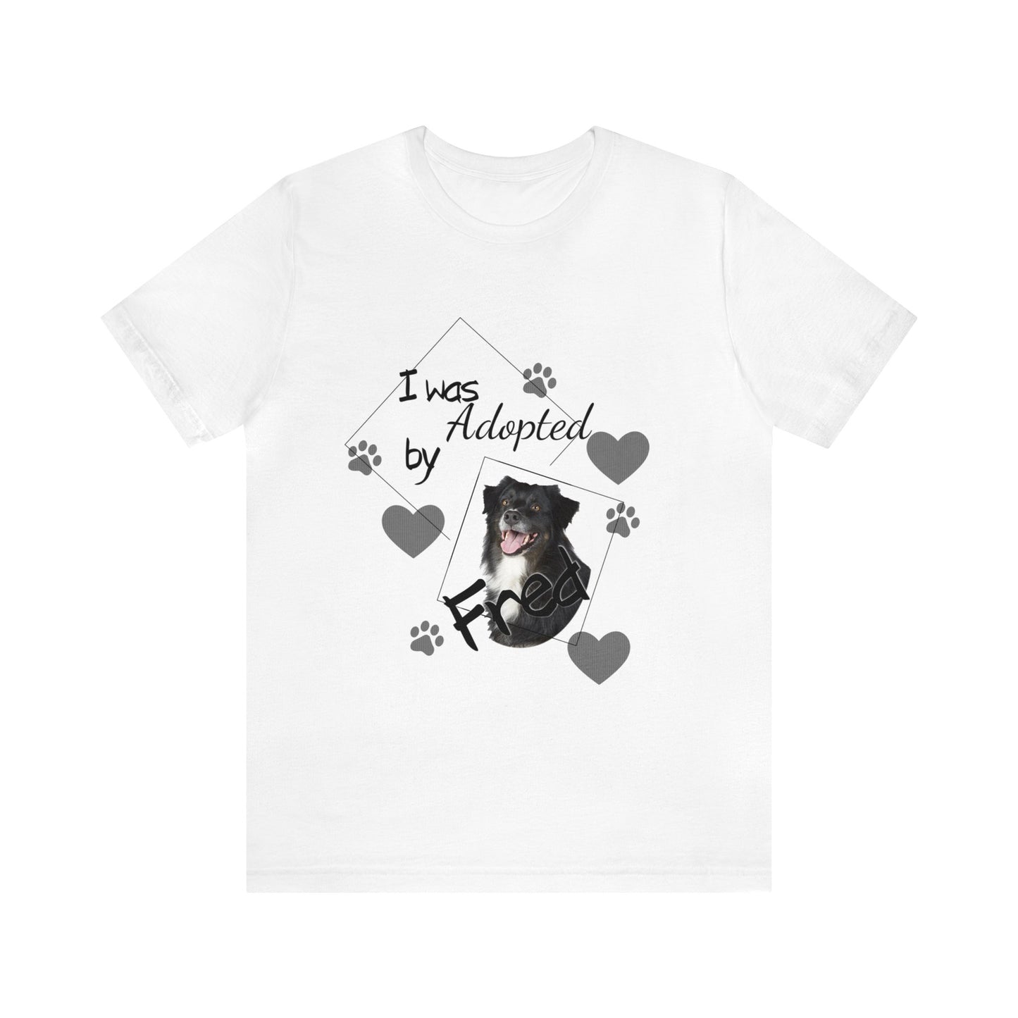 Personalized Dog Lover Adopted Custom T-Shirt Rescue Pup