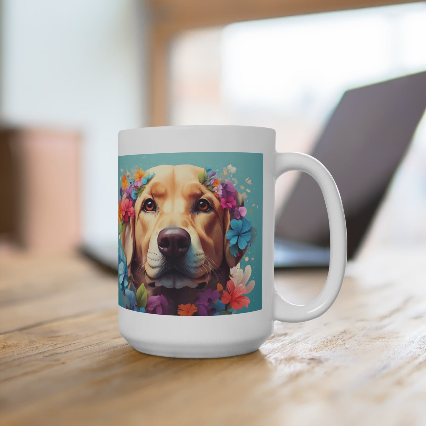 Yellow Labrador Retriever Dog Lover Coffee Mug 15oz