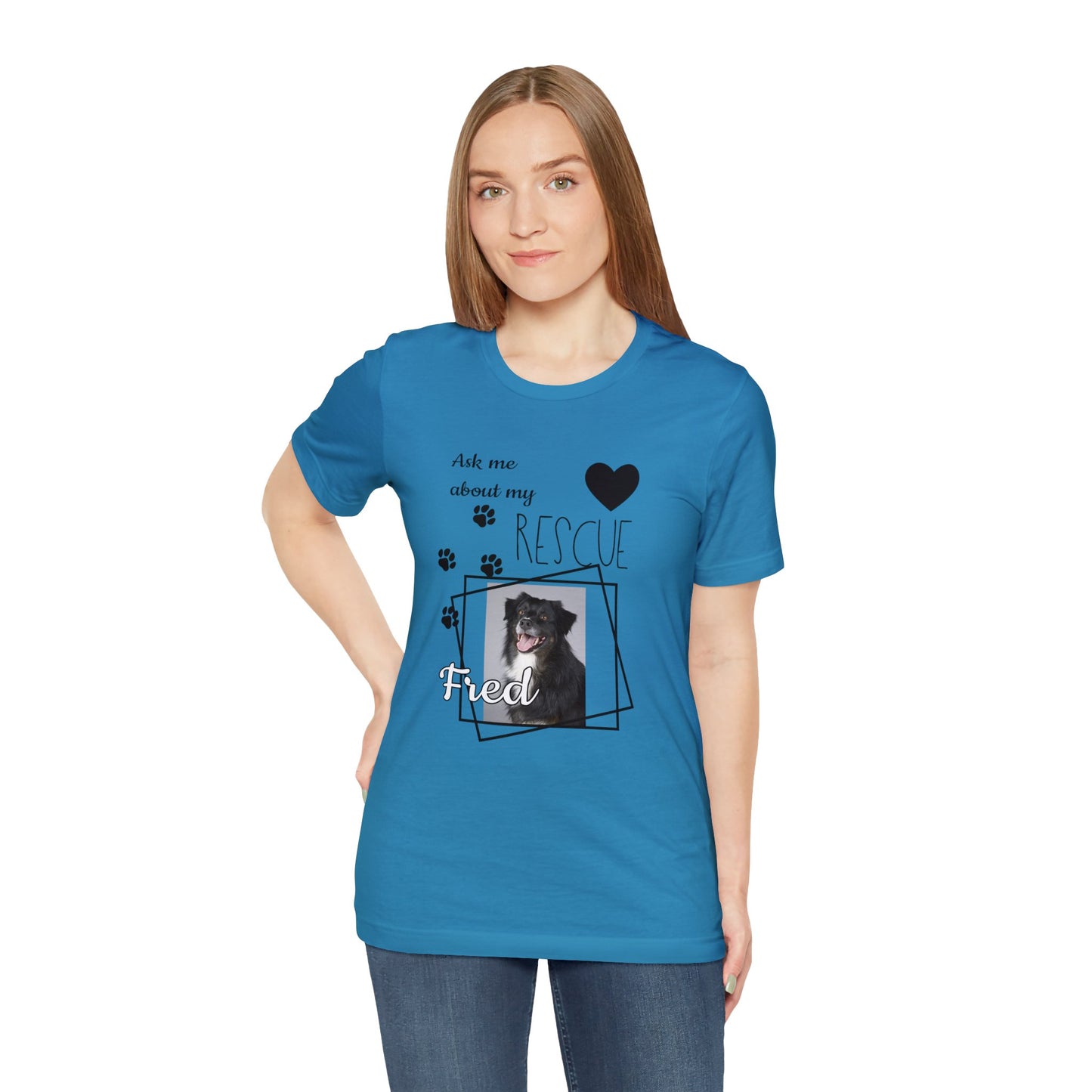 Personalized Rescue Dog Photo T-Shirt