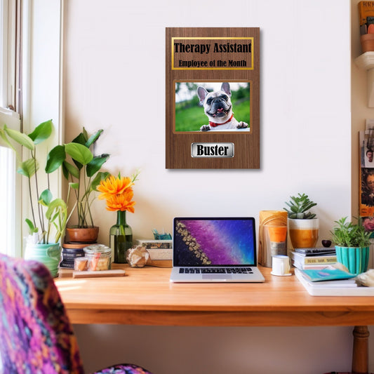 Personalized Dog Wall Art Pet Canvas Custom Pet Portraits over a desk