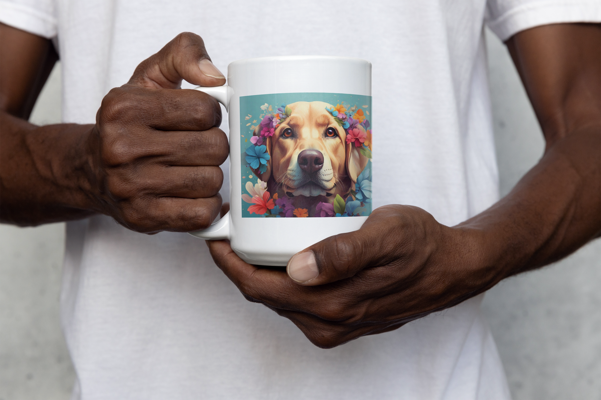 Yellow Labrador Retriever Dog Lover Coffee Mug 15oz