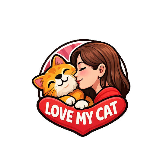 Love My Cat Sticker Cute Kitty Pet Lover Decal Cat Mom Gift Journal Scrapbooking