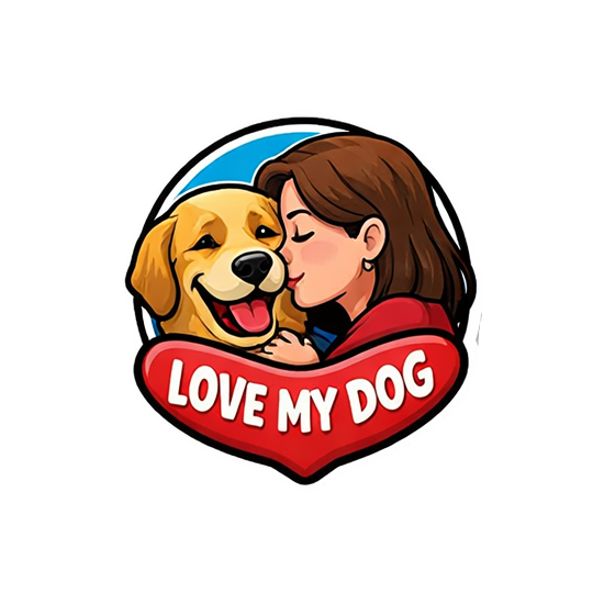 Love My Dog Sticker Cute Puppy Pet Lover Decal Dog Mom Gift Journal Scrapbooking