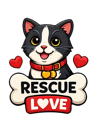Rescue Love Cat Sticker Kitten Pet Adoption Decal Animal Journal Scrapbooking