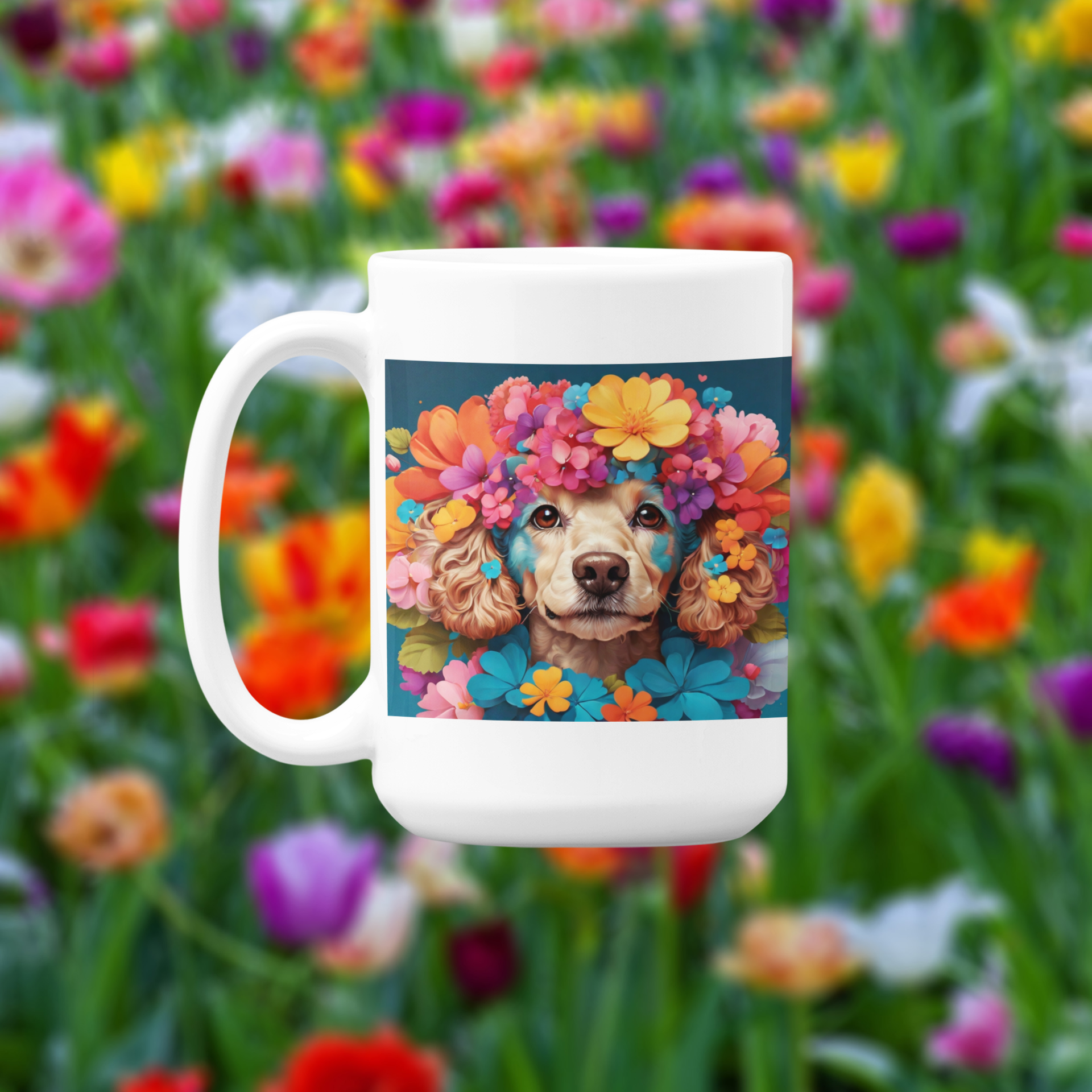 Poodle Dog Lover Coffee Mug 15oz