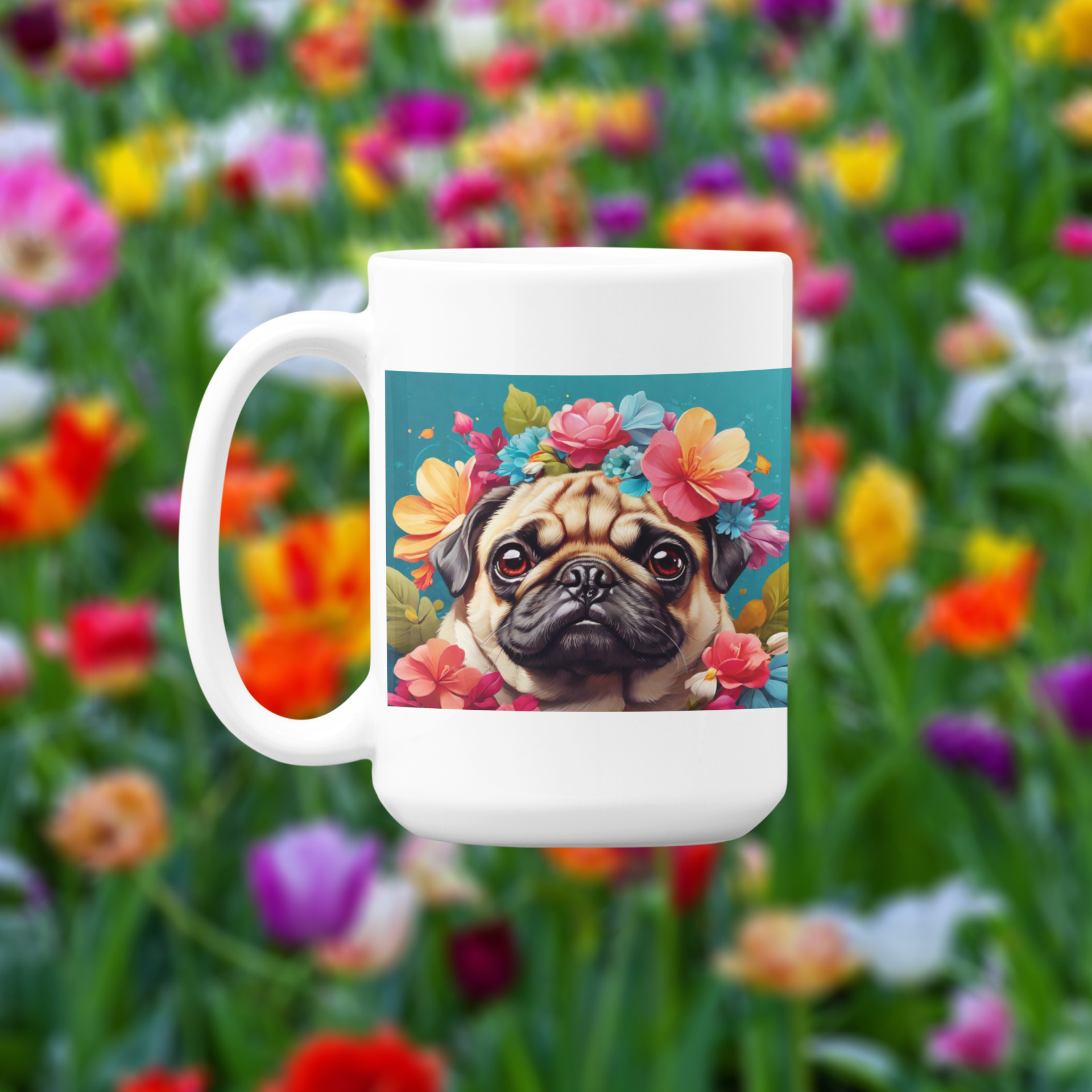 Pug Dog Lover Coffee Mug 15oz