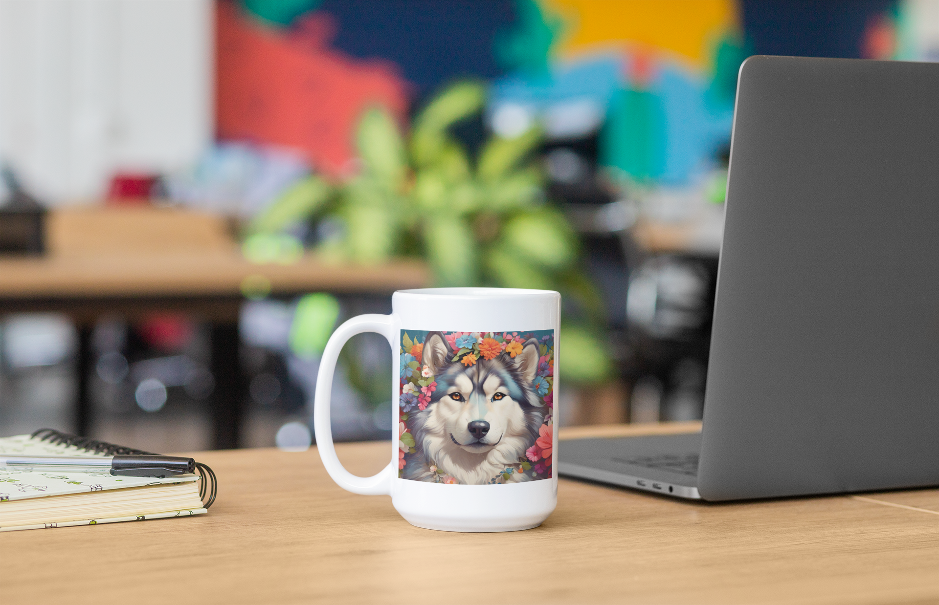 Husky Dog Lover Coffee Mug 15oz